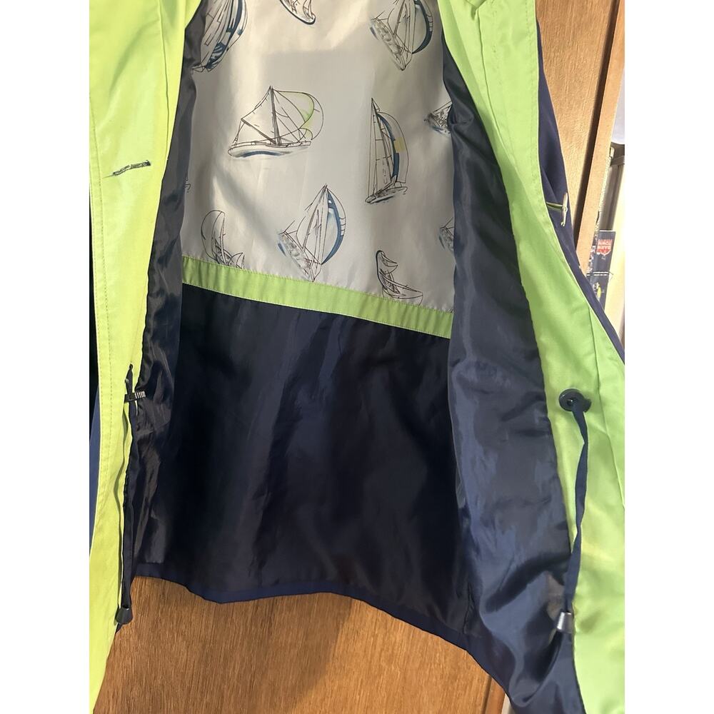 Mackintosh New England Womens M Rain Jacket Blue Hooded Coat adjustable waist - Picture 5 of 13